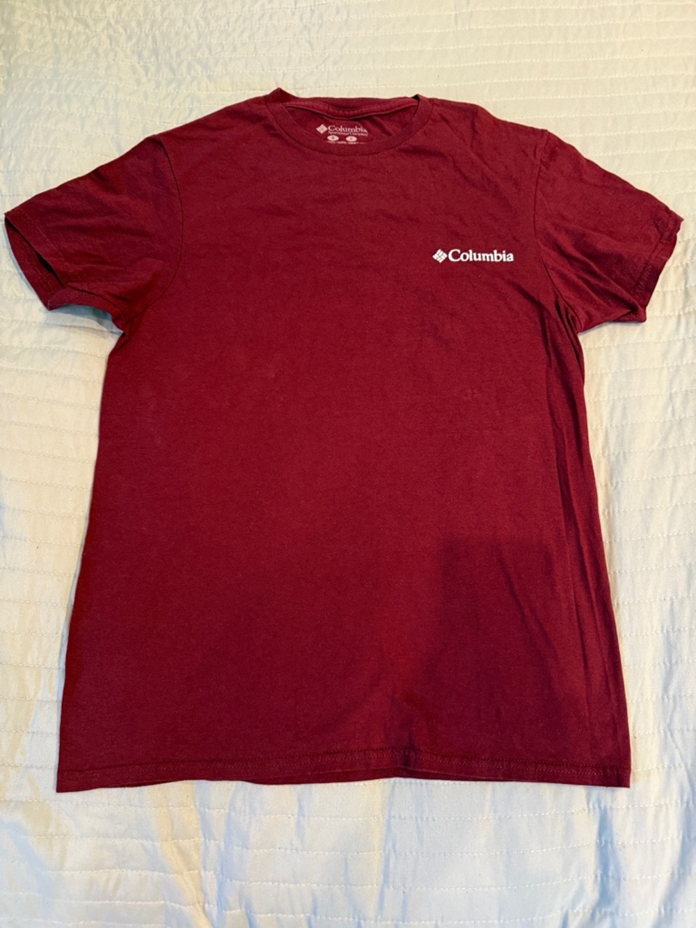 Columbia Men's Short Sleeve Tee - Burgundy/Maroon